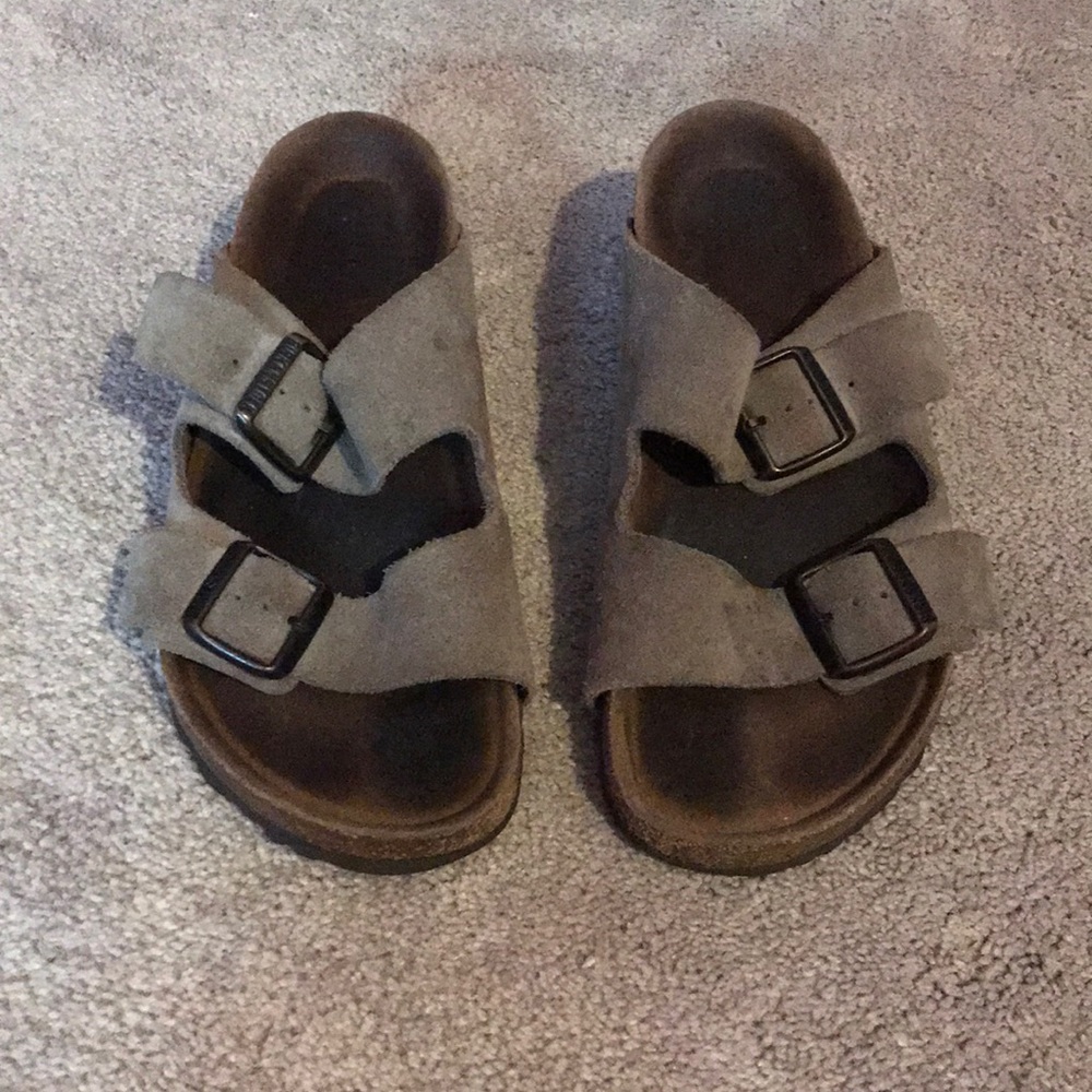 Suede Birkenstock sandals